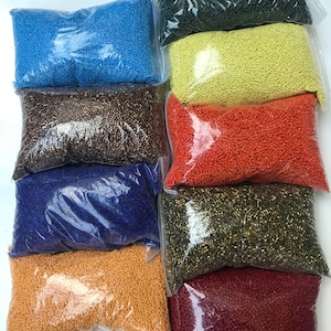 工芸品用プラスチックペレット 1kg - 重みのある詰め物ビーズ、重みのあるブランケット、人形、おもちゃ、膝パッド、ビーンバッグ、I-Spy バッグ、ロックタンブラー