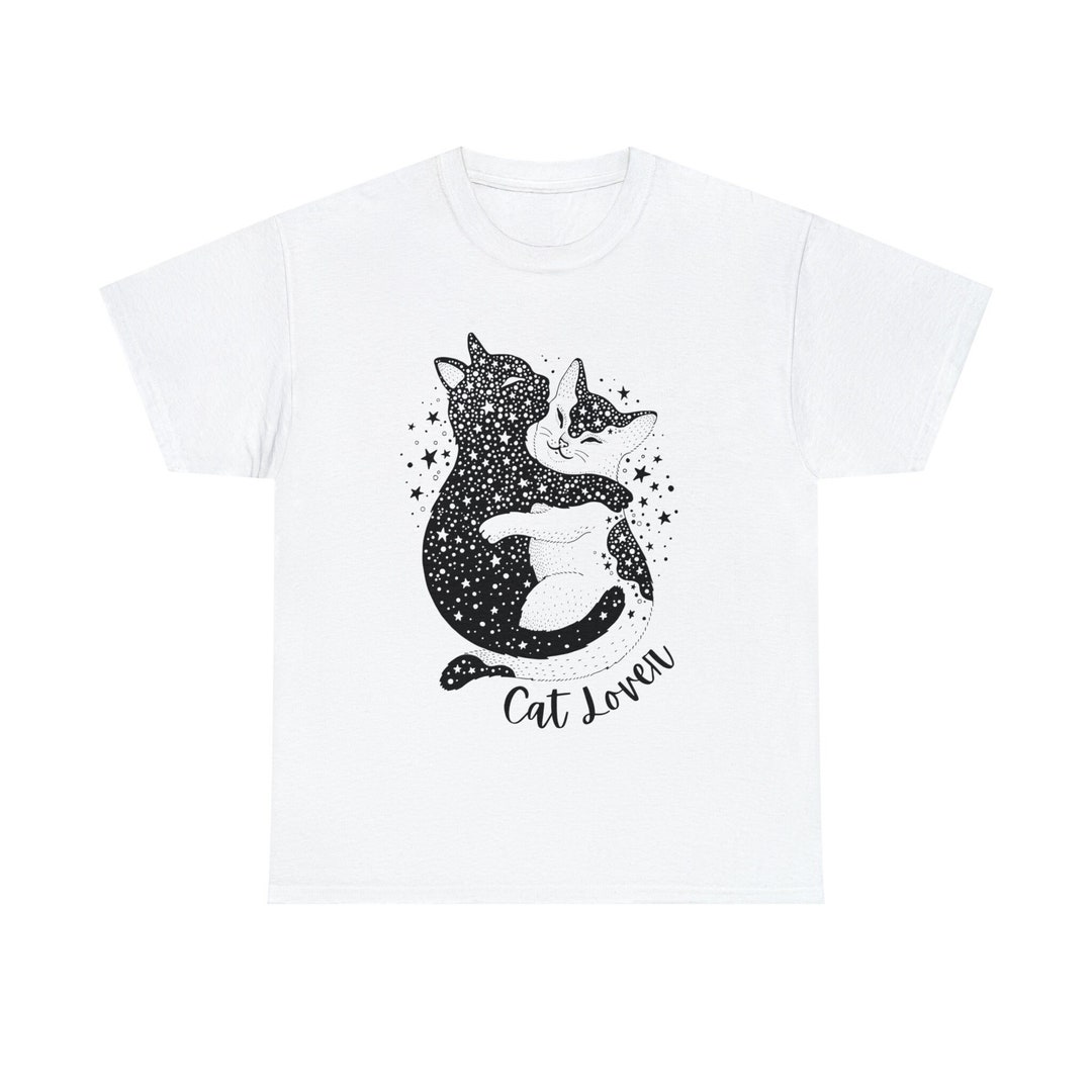 Cat Lover Hugging Cats Tshirt Cute Tshirt Animal Lover Cat Etsy