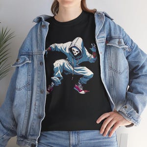 Ghost Crunk Dancing Unisex Shirt, Ghost Dancing Hip Hop T-Shirt, Hip-Hop Inspired Graphic Tee, Vibrant Ghost Dance Apparel