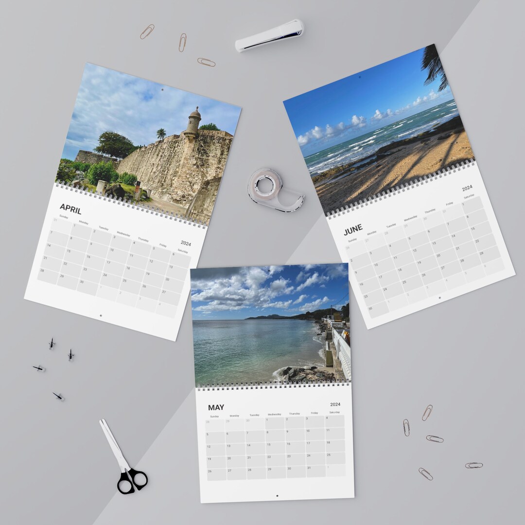 2024 Calendar Puerto Rico Etsy