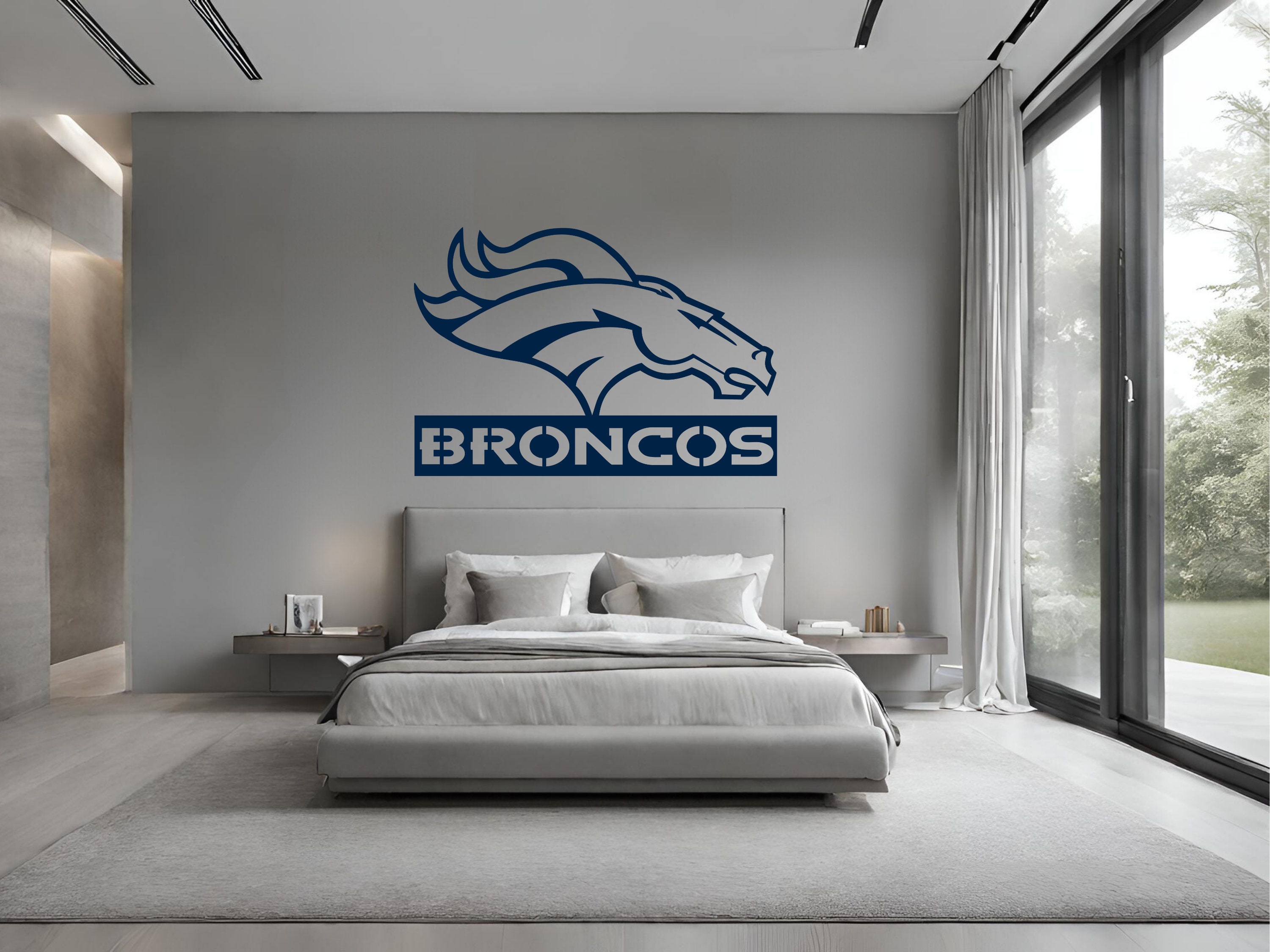 Denver Broncos, Denver Broncos Decor, NFL Metal Sign, Broncos Metal