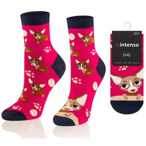 Cute Little Dogs Women Socks, Funny Socks, Cozy Socks, Men Socks, Crazy Socks, Colorful Socks, Gift Idea, Perfect Gift, Mismatched