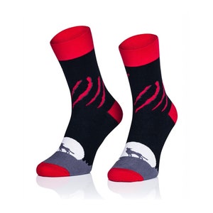 Lonely Wolf Socks, Funny Socks, Cozy Socks, Men Socks, Woman Socks, Crazy Socks, Colorful Socks, Gift Idea, Perfect Gift, Mismatched