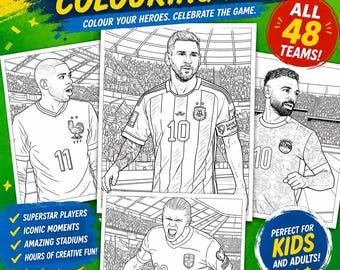2026 World Cup Colouring Book: One Superstar From Each Nation