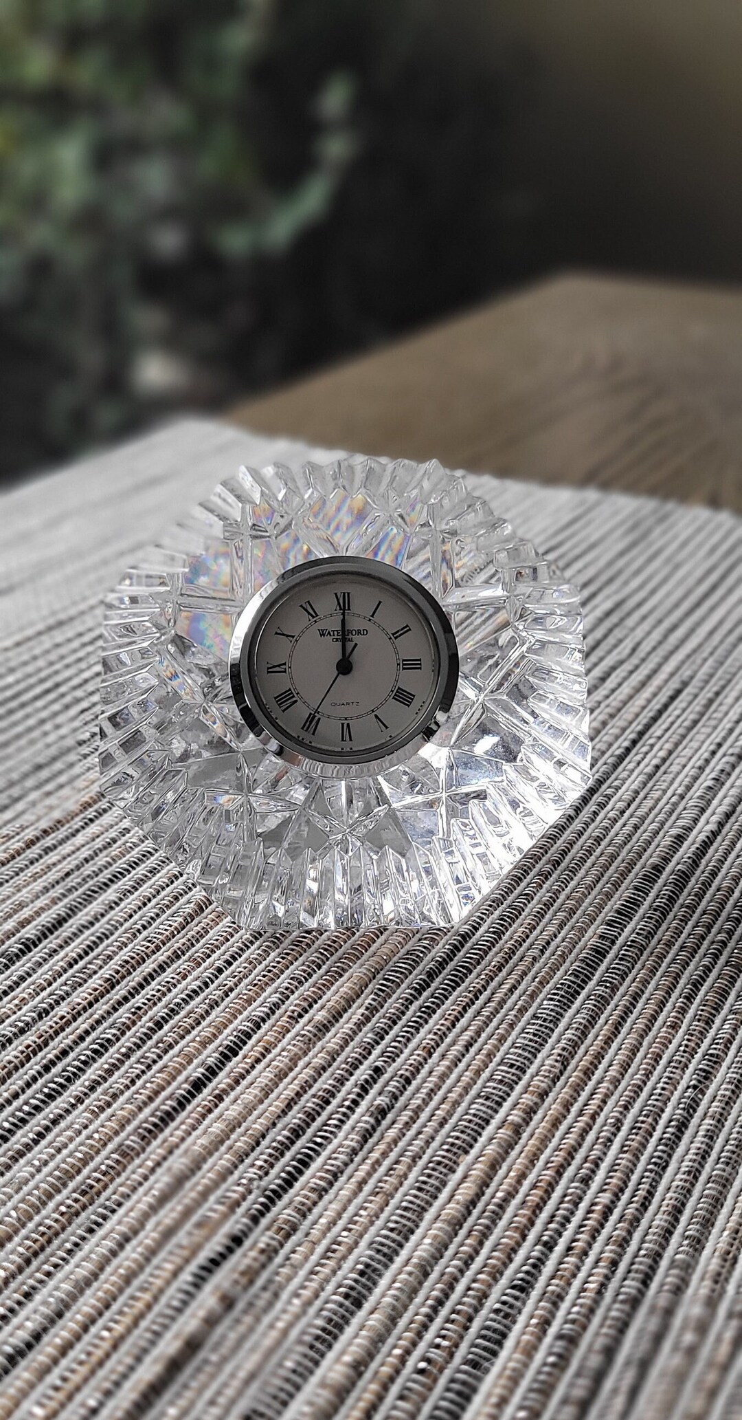 Waterford Crystal Quartz Clock Etsy