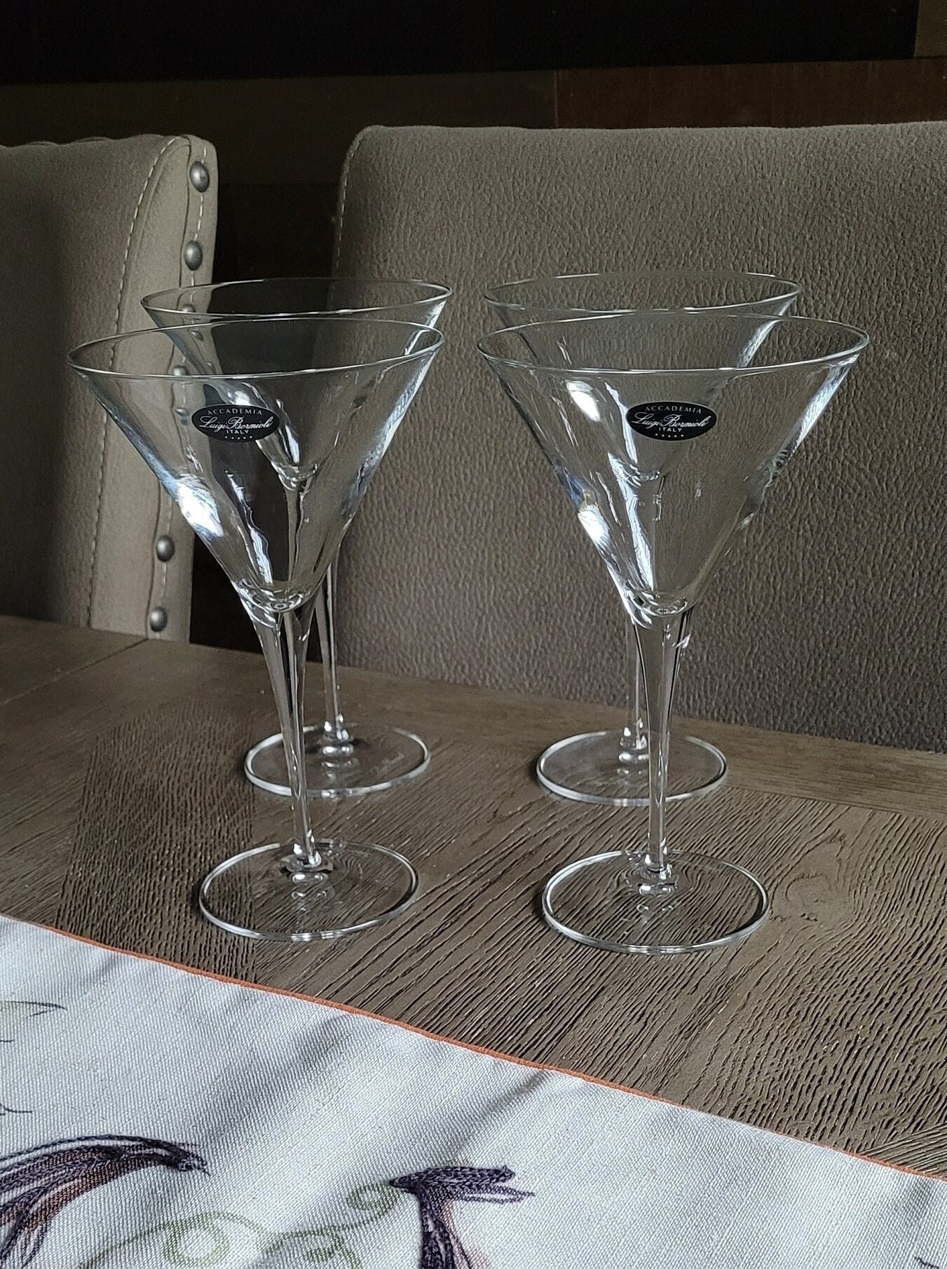 Luigi Bormioli Crescendo 10 Ounce Martini Glasses Set Of 4, Crystal SON-hyx  Glass, Made In Italy.
