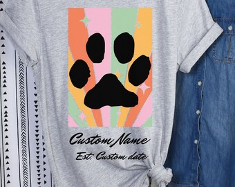 Custom Dog lover t-shirt, Dog Mom t-shirt,Personalized Dog mom,Dog Lover's gift, Custom Dog Name shirt,Retro Dog shirt,Custom Dog Vintage