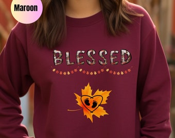 Thanksgiving Pregnancy sweatshirt,Fall Pregnancy Reveal sweatshirt, Mom to be Crewneck,Fall Baby Reveal,Funny Pregnancy Shirt, Thanksgiving
