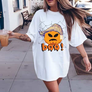 Funny Spooky Anti Trump Tee, Anti MAGA Republican Shirt, Liberal Leftist Democrat Political Activist Tshirt, Boo Trump Shirt, Anti Trumpism