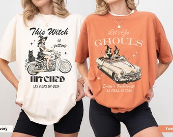 Vintage halloween Bachelorette Party Shirts, Til Death Do Us Party, Halloween Bachelorette Favors, Gothic Bachelorette Witchy Bridesmaid Tee