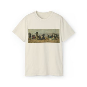 The Beach by Eugène Boudin Art Tee