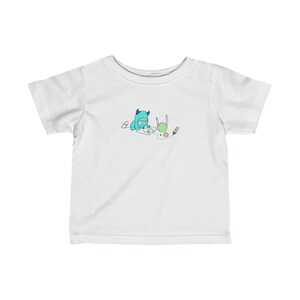 Crayon Monster Baby T-Shirt - Adorable Infant Tee