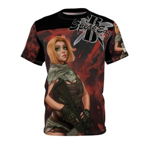 Bombshell pinup Tee #1 (AOP)