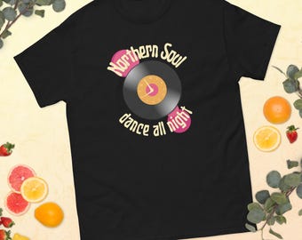 Northern Soul t-shirt three before eight design. Dance all night