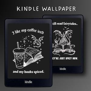 Kindle Lock Screen Fantasy ACOTAR Fourth Wing Inspired Wallpaper Kindle Background Reading Spice Fantasy Spice Coffee Wallpaper Book Spice