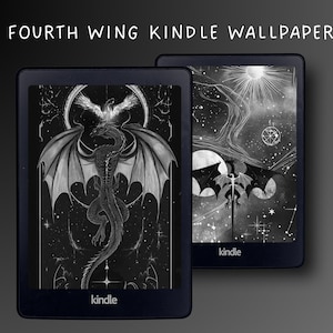 Kindle Background Fourth Wing Inspired Kindle Lock Screen Dragon Background Kindle Background Fantasy Kindle