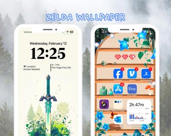 La leyenda de Zelda Hyrule Kingdom Fondo de pantalla para teléfono Tema de teléfono Fondo de pantalla para teléfono Estantería de libros Página de inicio para Iphone Enlace de fondo de pantalla para iPhone