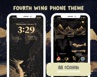 Fourth Wing Wallpaper Dragon Book Phone Theme Iphone Wallpaper Book Lockscreen Iphone IOS Icons Widget Phone Wallpaper Book background