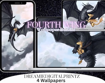 Fourth Wing Inspired Desktop Wallpaper for Monitor Desktop Wallpaper Fourth Wing Wallpaper Fourth Wing background