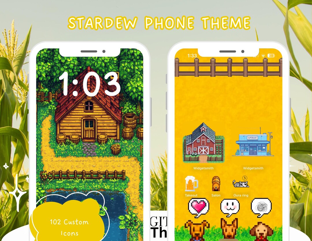 Stardew Valley Inspired Wallpaper Wallpaper iPhone Icons Widget ...