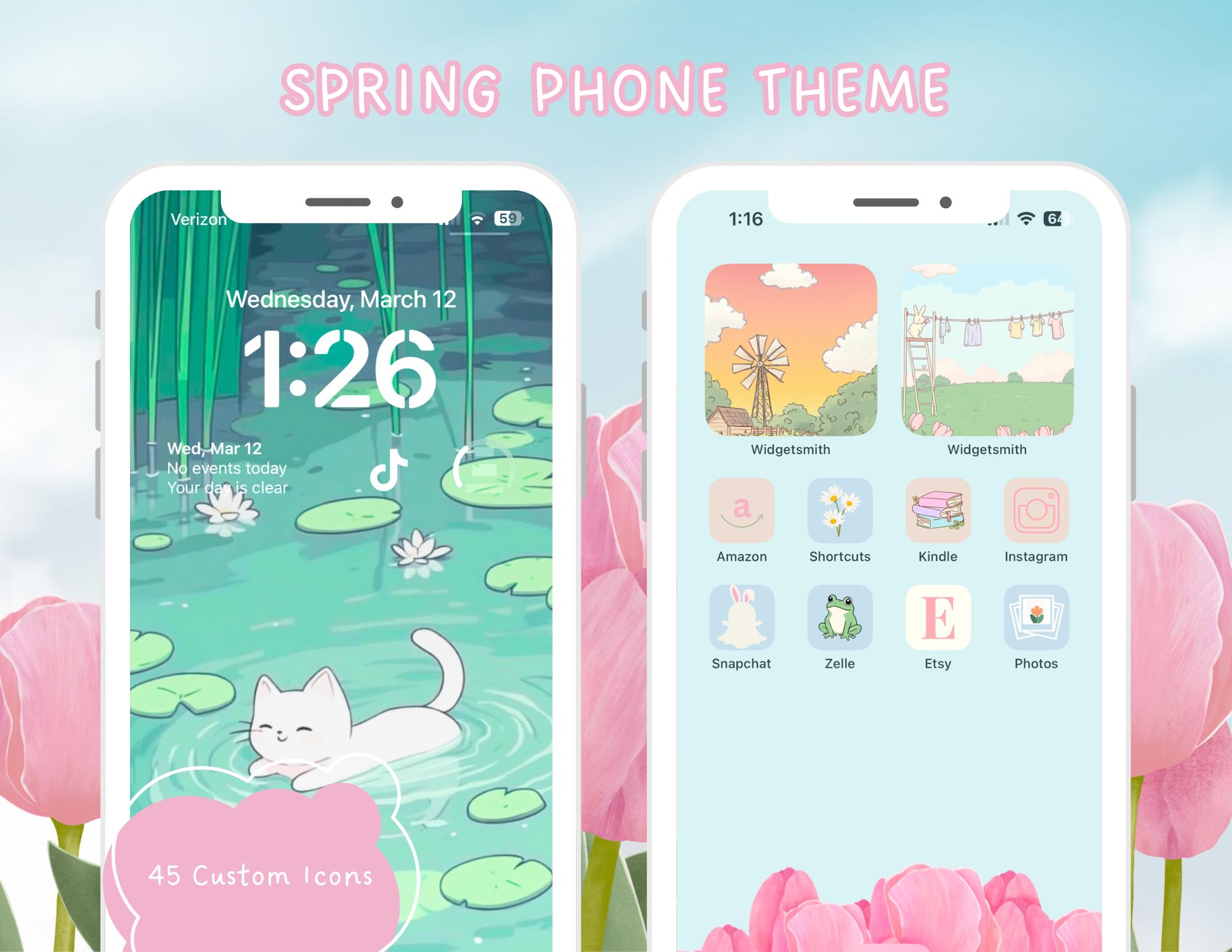 Spring Wallpaper for iPhone Android Day to Night Theme for Ios