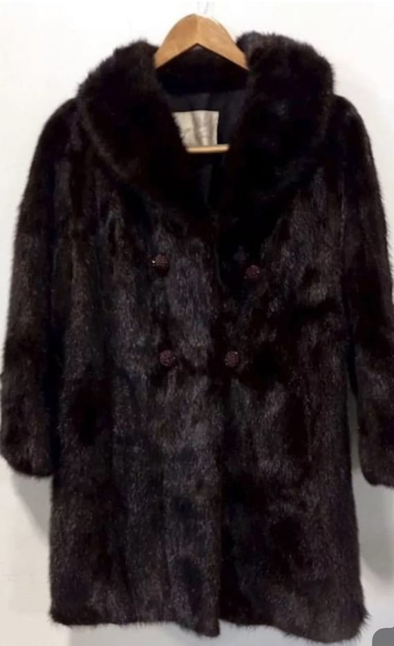 George Pilney Women's Brown Mink Fur Coat, size M