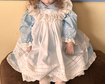 Vintage Hildegard Porcelain Doll  LE #5/500, 27 in