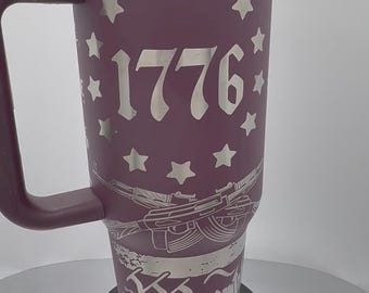 We The People custom engraved brand new 40oz stainless tumbler