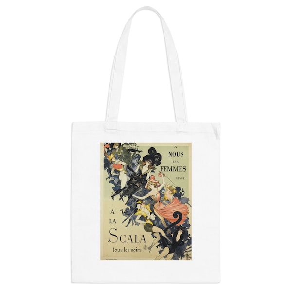 Art Nouveau 'A LA SCALA' Fashion Tote Bag