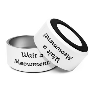 Wait a Meowment! Cat food and water bowl