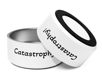 Catastrophy! Cat food and water bowl