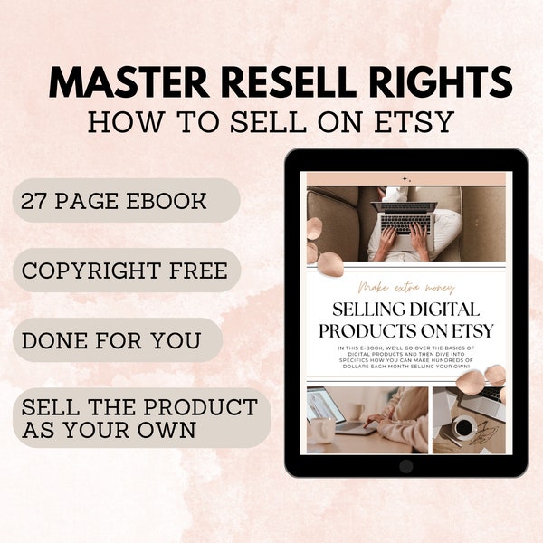 MRR, Master Resell Rights, PLR, Ebook Template, MRR Ebook, Plr Ebook, How to Sell on Etsy, Plr Templates, Etsy Seller, Etsy.com, Etsy usa