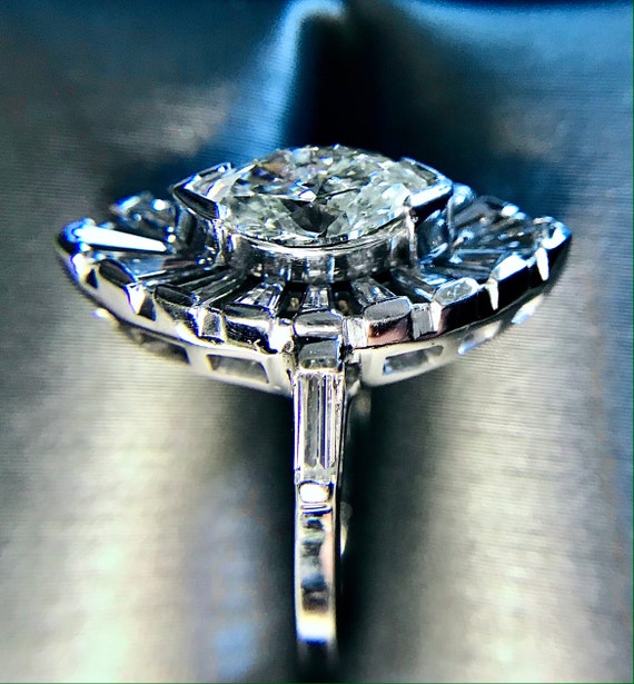 1.96 ct Vintage Marquise cut H SI1 Diamond Certif… - image 6