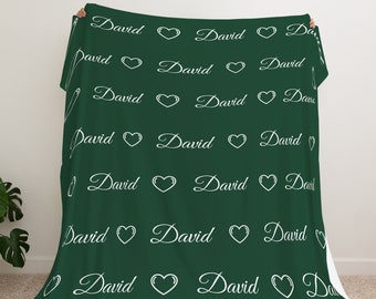 Coperta con nome personalizzata per tuo figlio, coperta con nome personalizzato per ragazze e ragazzi, coperta con nome personalizzato, ottimo regalo per compleanno, Natale