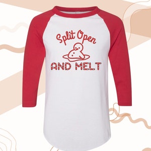 Phish | Split Open and Melt | Holiday | Festive | Christmas | Snowman | Baseball Tee
