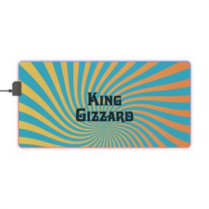 Tappetino per mouse da gioco a LED King Gizzard / King Gizz / KGLW