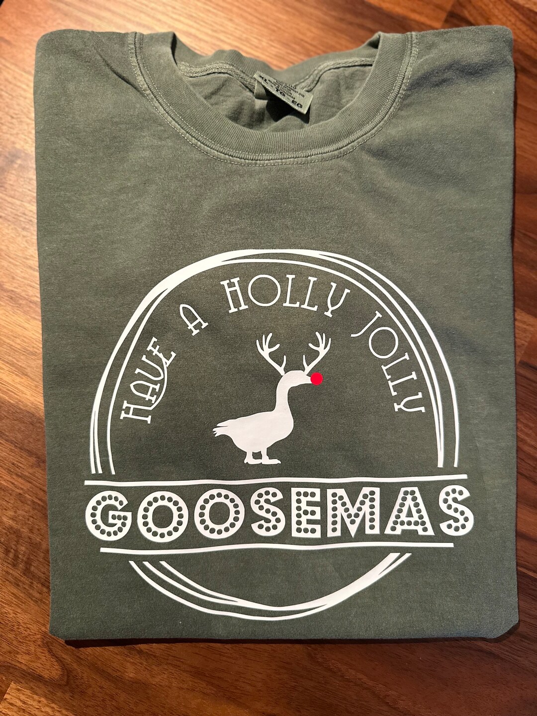 Goose Goosemas Festive Christmas Holiday Comfort Colors Shirt Etsy