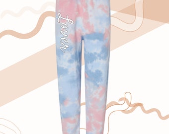 Lover | Joggers | Tie Dye | Sweatpants | Eras | Swiftie | Swiftmas | Gift | Sweats