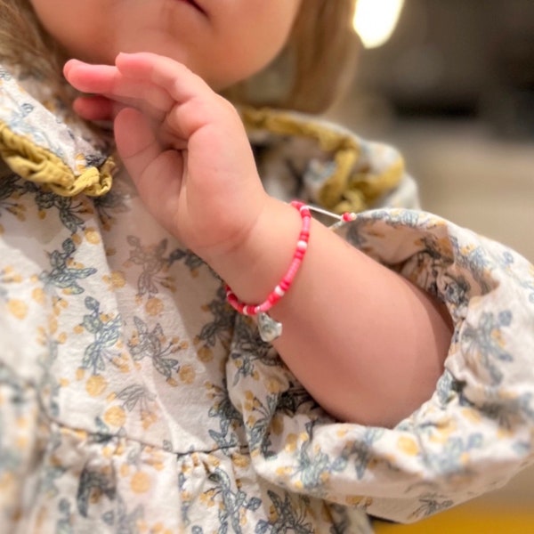 Kinder Armband Personalisiertes Armband Mama Nummer Macramé perlenarmband