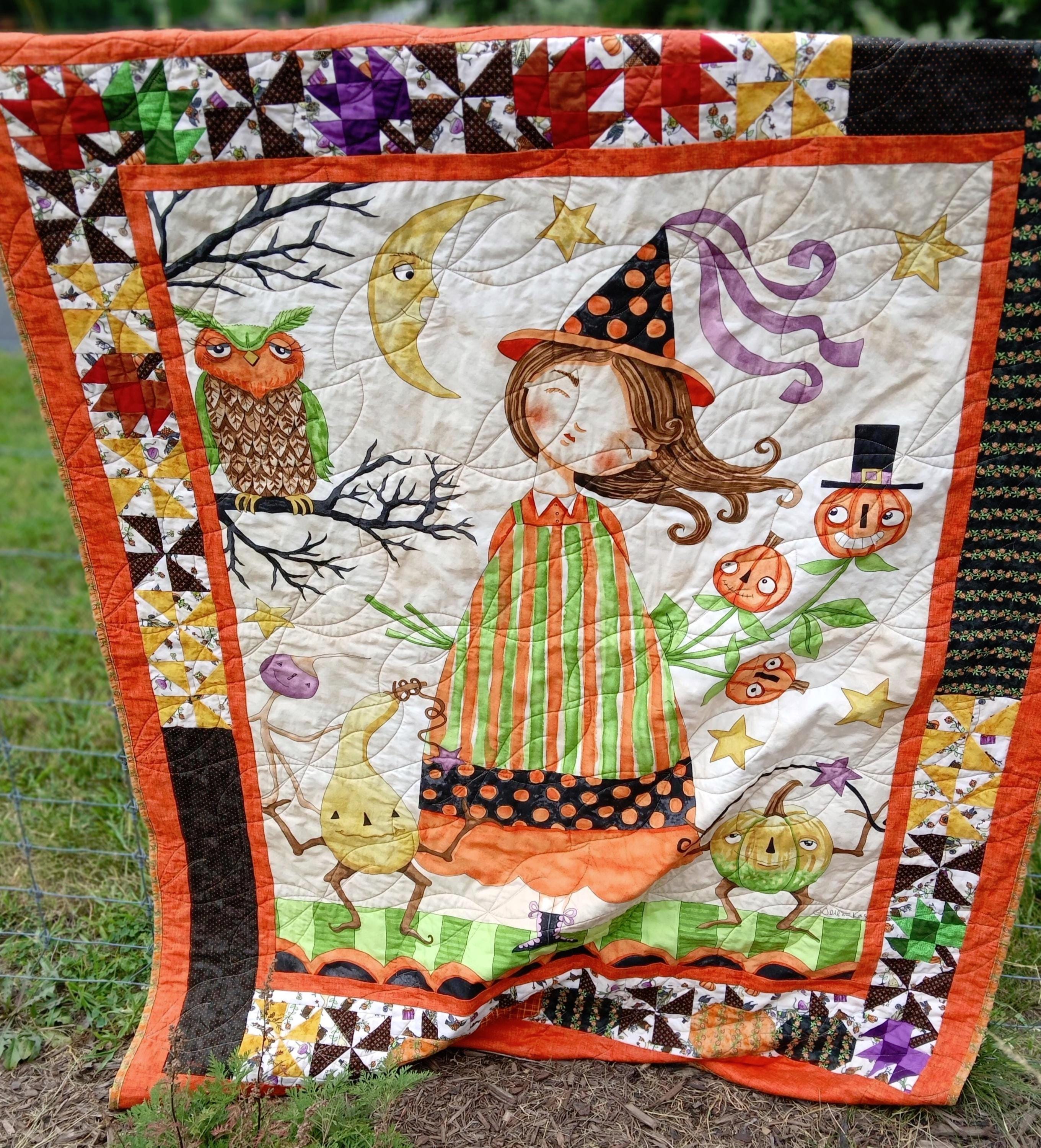 Handmade Witch Quilt: Sweet Autumn Throw Blanket (45” X 60”) - Etsy