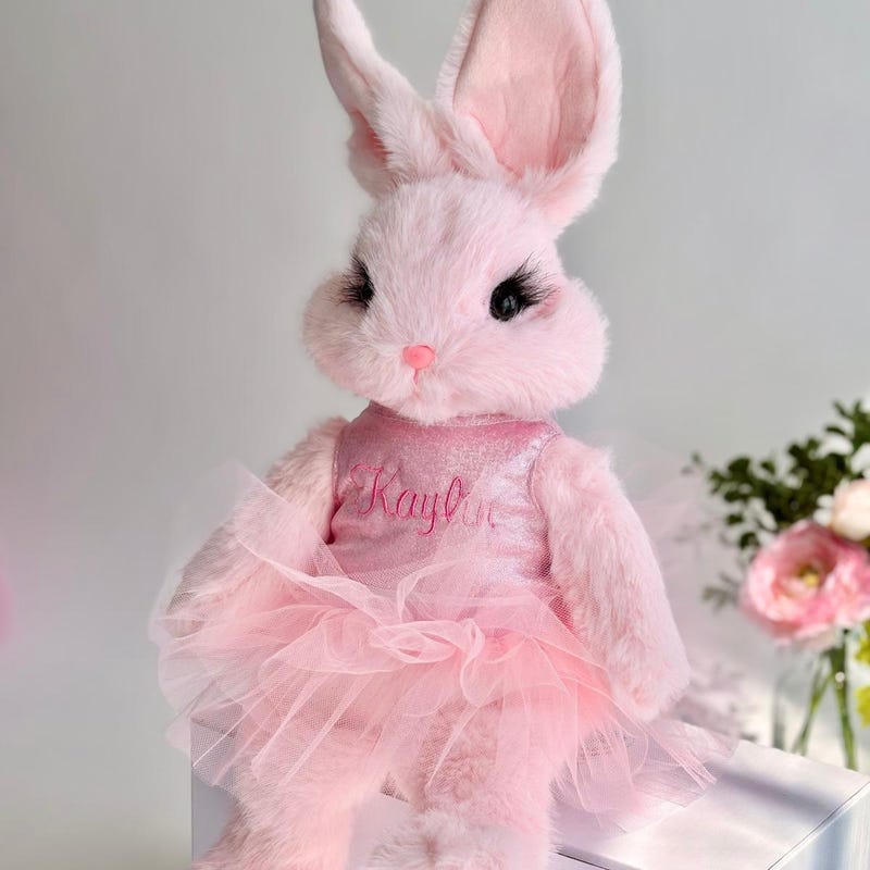 Pink Bunny Plush - Etsy