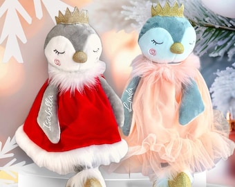Princess Doll, Penguin Plush Toy, Christmas Gift for Girls, Christmas Stockings for Kids, New born Gift, Ballerina Doll, Baby Shower Gift