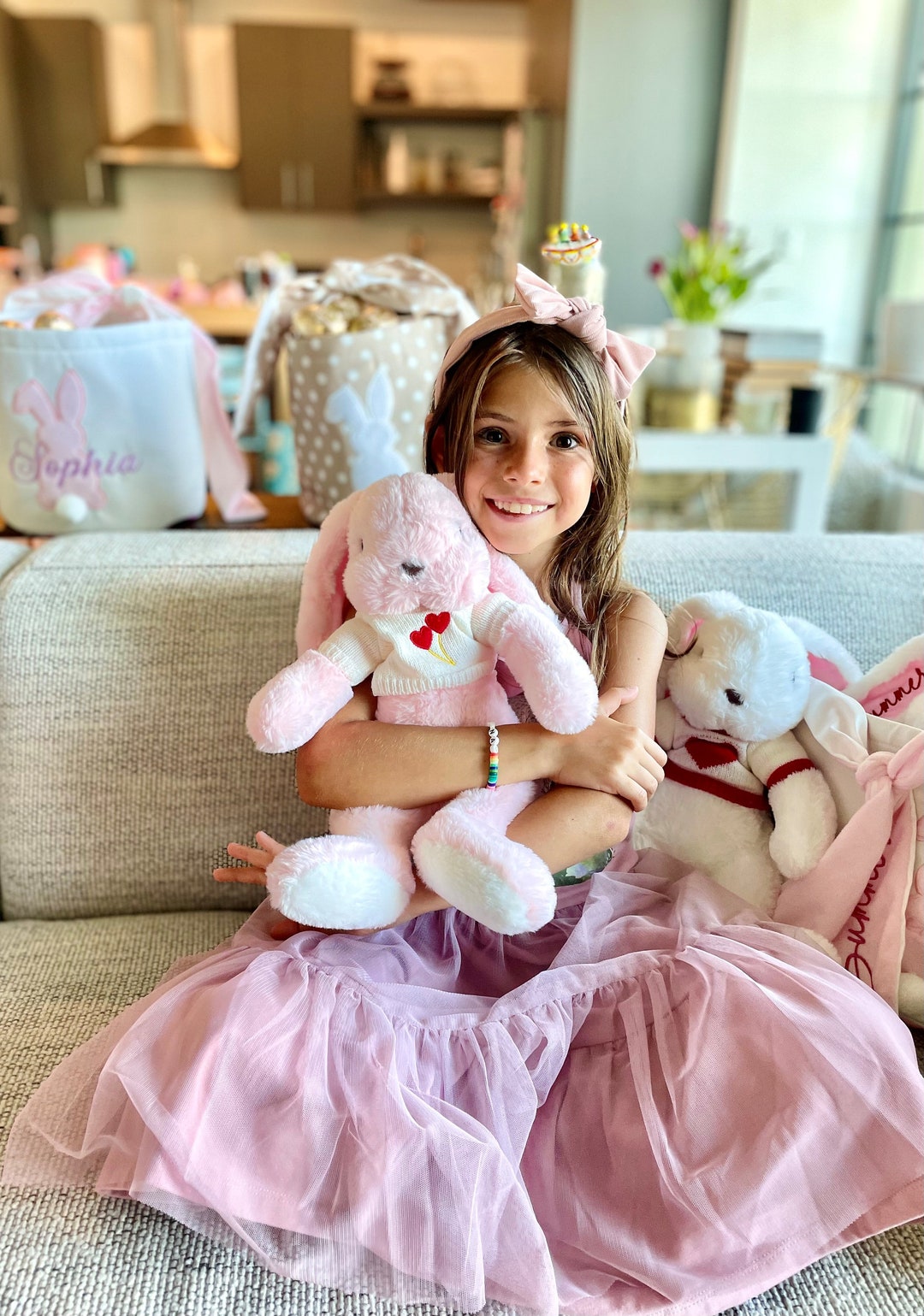 Personalized Bunny Rabbit, Bunny With Name, First Easter Bunny, Bobo ...