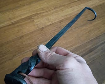 Hand Forged Railroad Spike Steak Turner