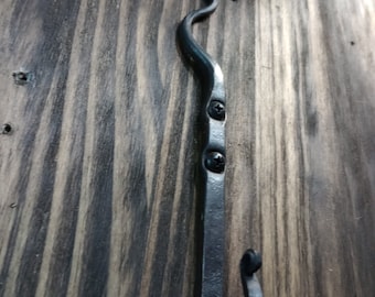 Hand Forged organic leaf wall hook