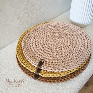 Crochet Placemat Set – DIY Crochet Gift Set – Crochet Kit for Beginners with Instructions – Crochet Kit Table Mat – Handmade Gift Idea image 5