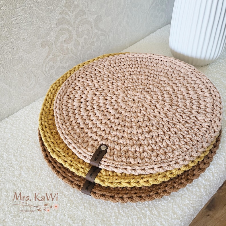 Crochet Placemat Set – DIY Crochet Gift Set – Crochet Kit for Beginners with Instructions – Crochet Kit Table Mat – Handmade Gift Idea image 5