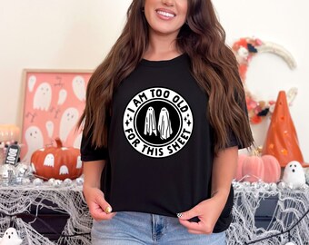 Funny Ghost T-Shirt: Sarcastic Halloween Comfort Colors Tee