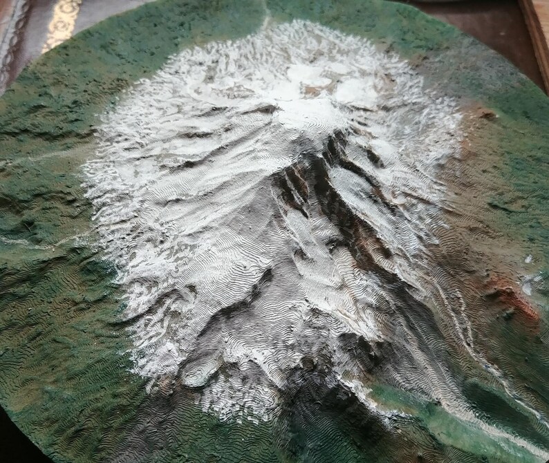 Volcano Model Frame Custom 3D Volcano Model - Etsy