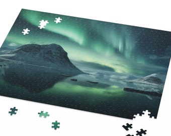 Noorderlicht puzzel 120/252/500 spel voor familie puzzel Aurora Borealis waardering cadeau idee nachtelijke hemel magische cadeau Inwijdingsfeest cadeau idee